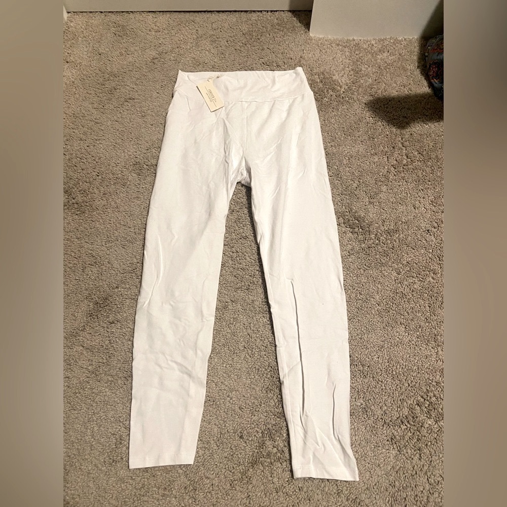 Forever 21 white high waist leggings - Picture 2 of 4